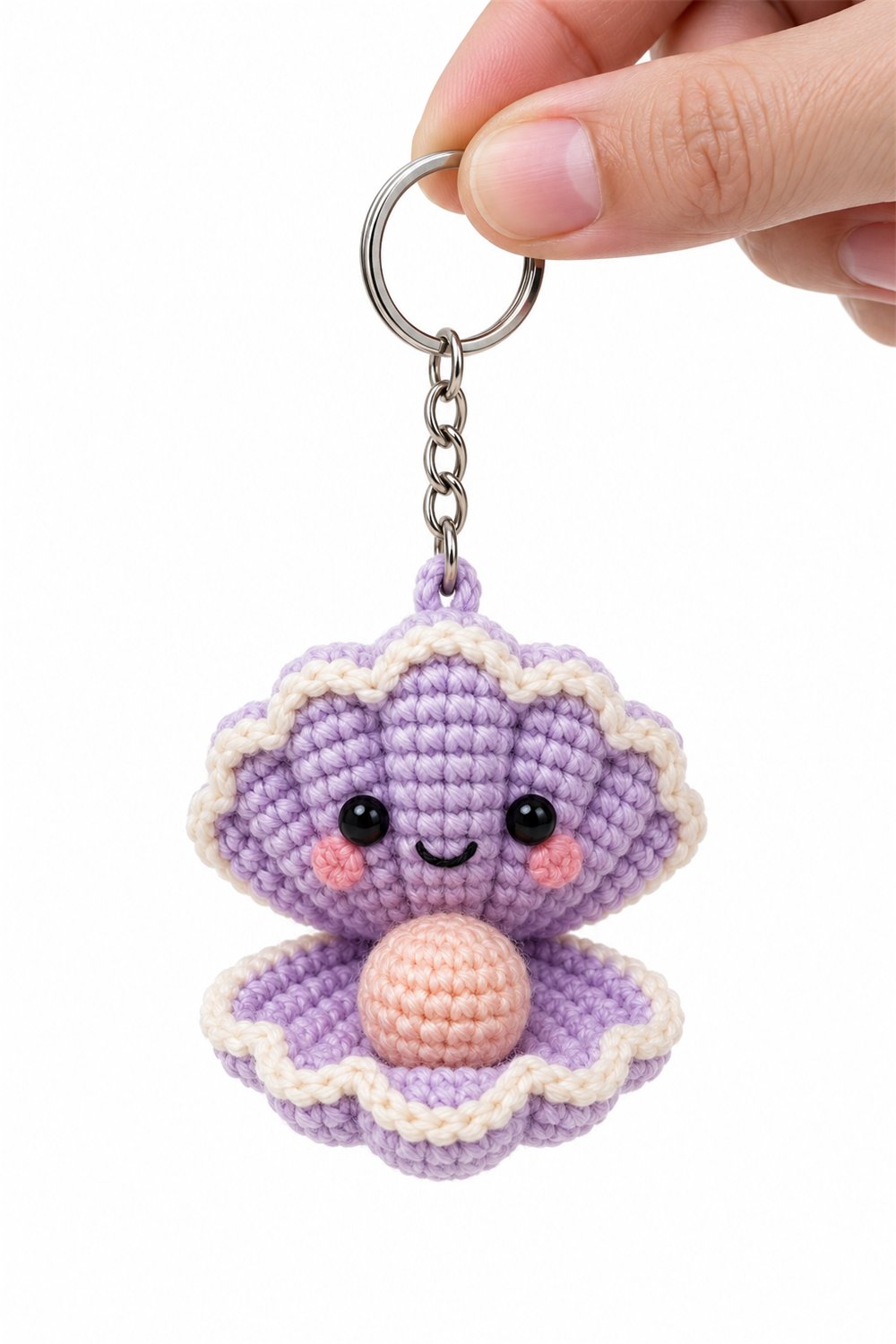 Lavender Shell Keychain - Amigurumi Pattern