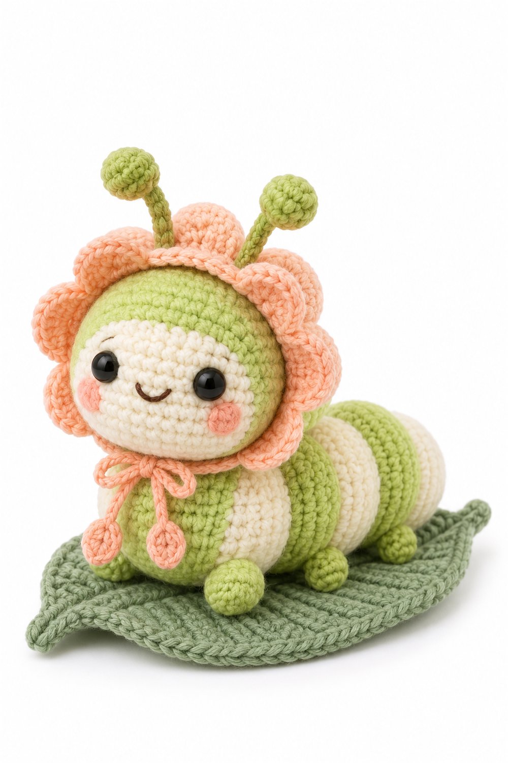How to Crochet Leaf Caterpillar