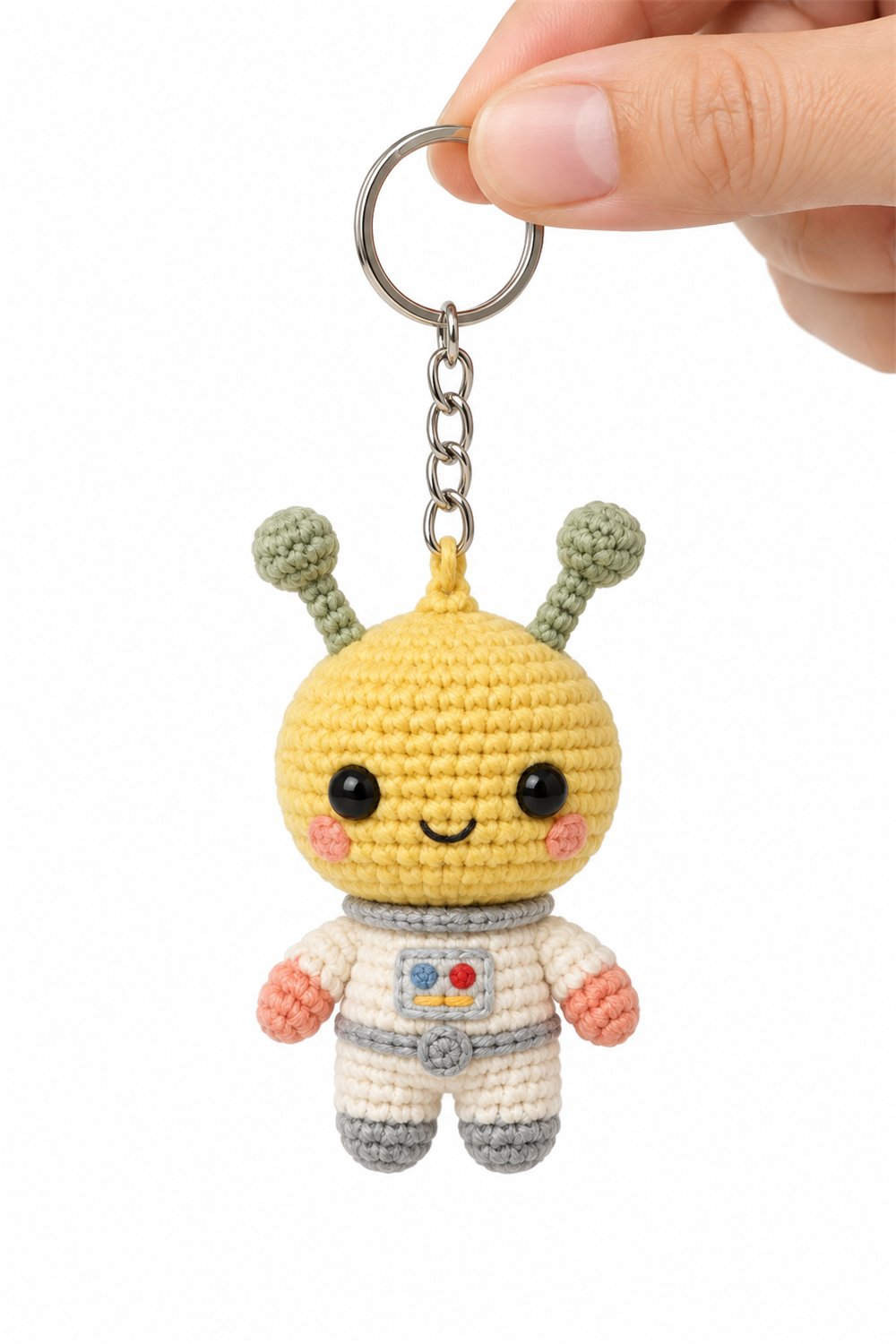 How to Crochet Lemon Alien Keychain 2