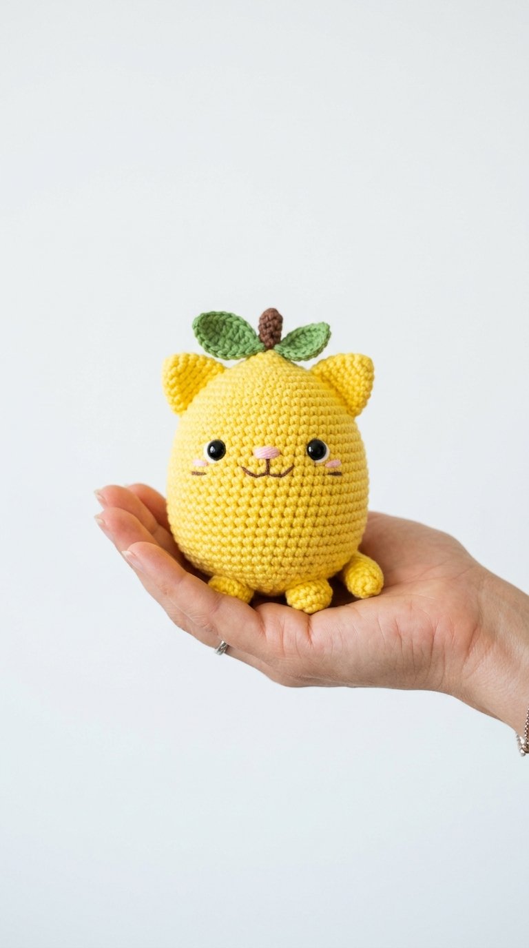 Lemon Cat Crochet Amigurumi Crochet Guide