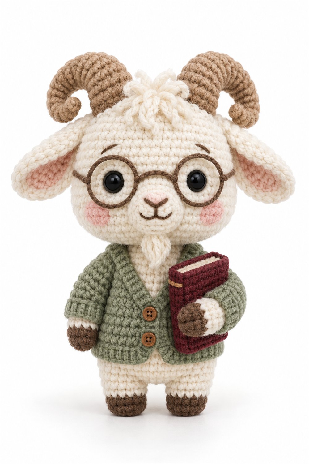 Librarian Goat - Amigurumi Pattern