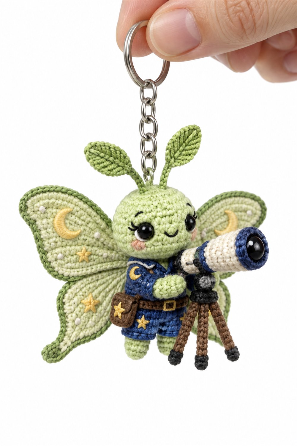 DIY Light Green Luna Moth Astronomer - Crochet Tutorial