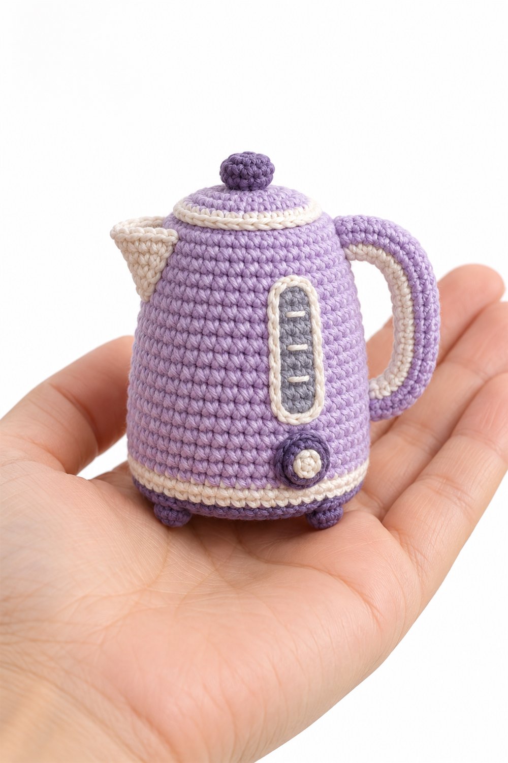 Lilac Electric Kettle - Amigurumi Pattern