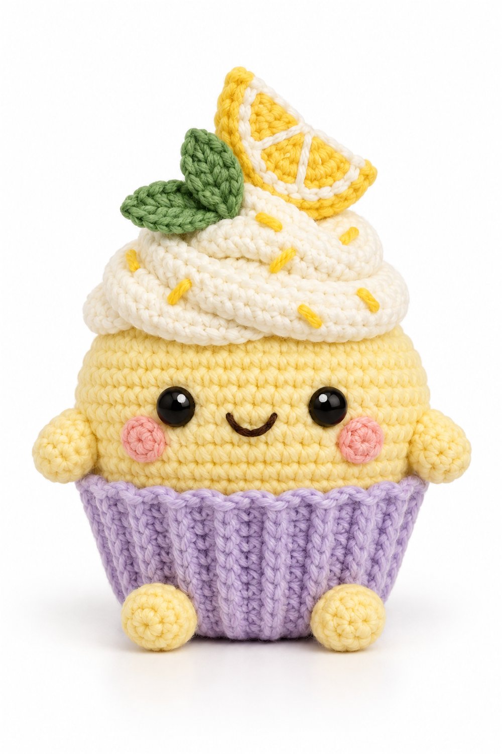 Crochet Lime Cupcake - Pattern
