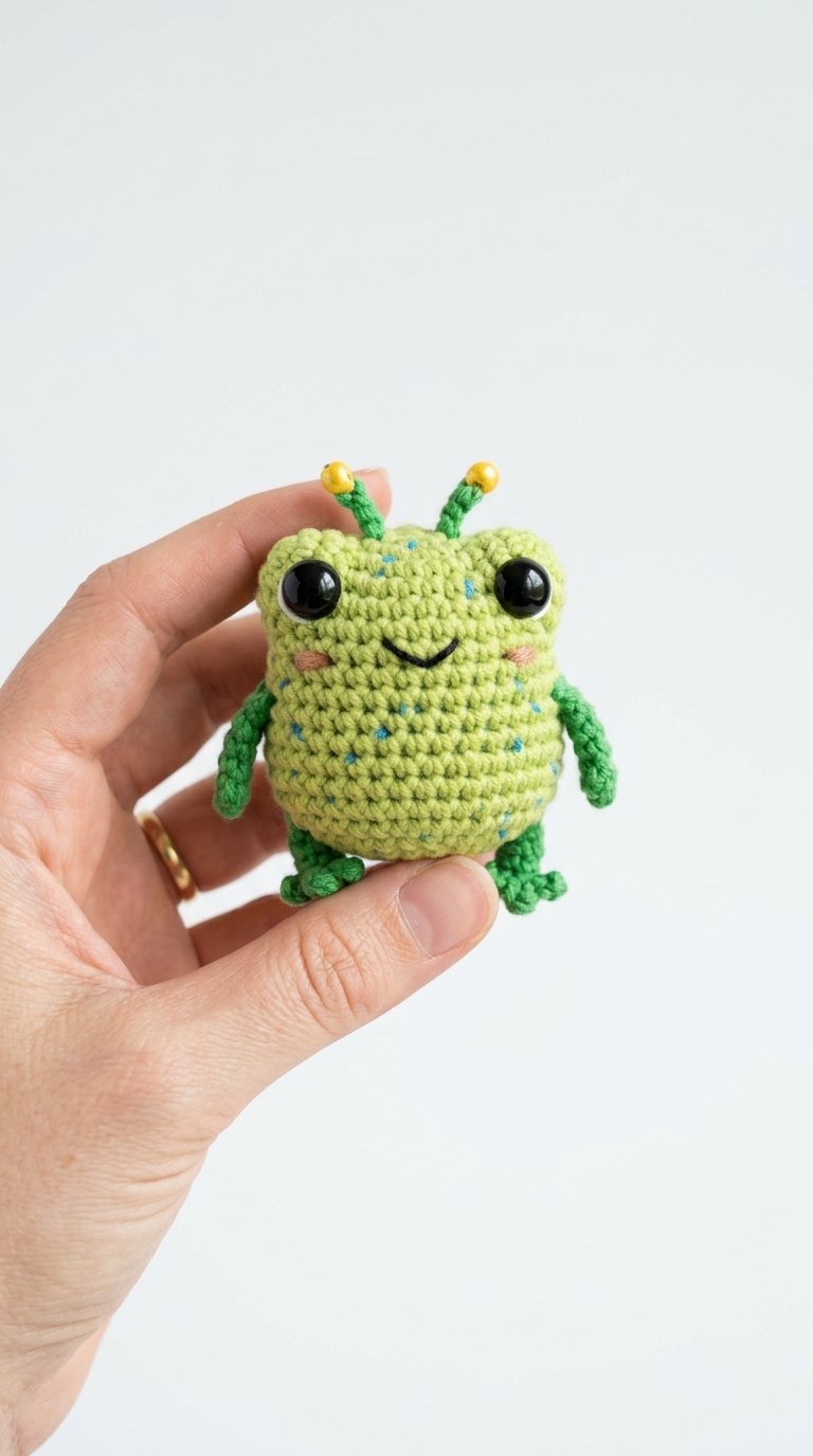 How to Crochet Little Alien Frog Crochet Amigurumi