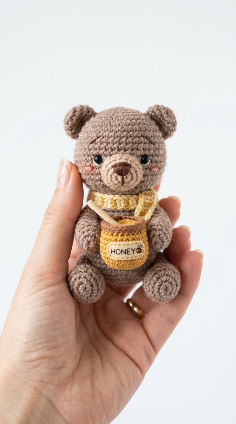 DIY Little Bear With Honey Pot - Crochet Tutorial