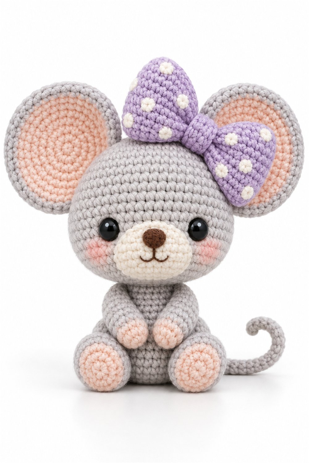 Little Mouse With Bow - Handmade Pattern