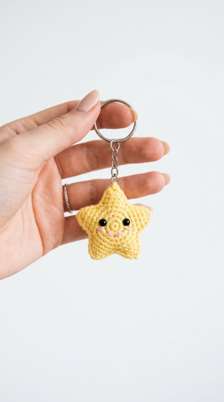 Little Star Keychain Crochet - Easy Crochet
