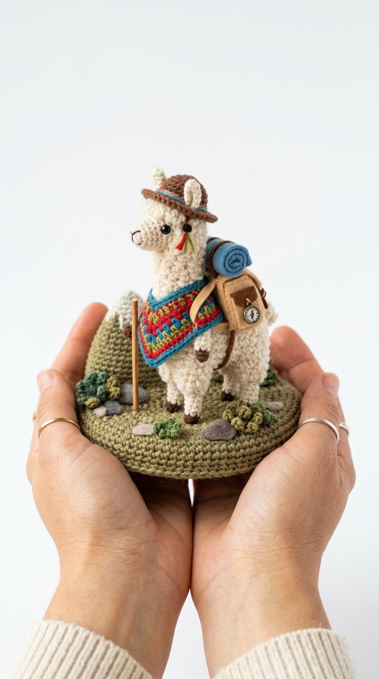 Llama Traveler Crochet Amigurumi - Crochet Pattern