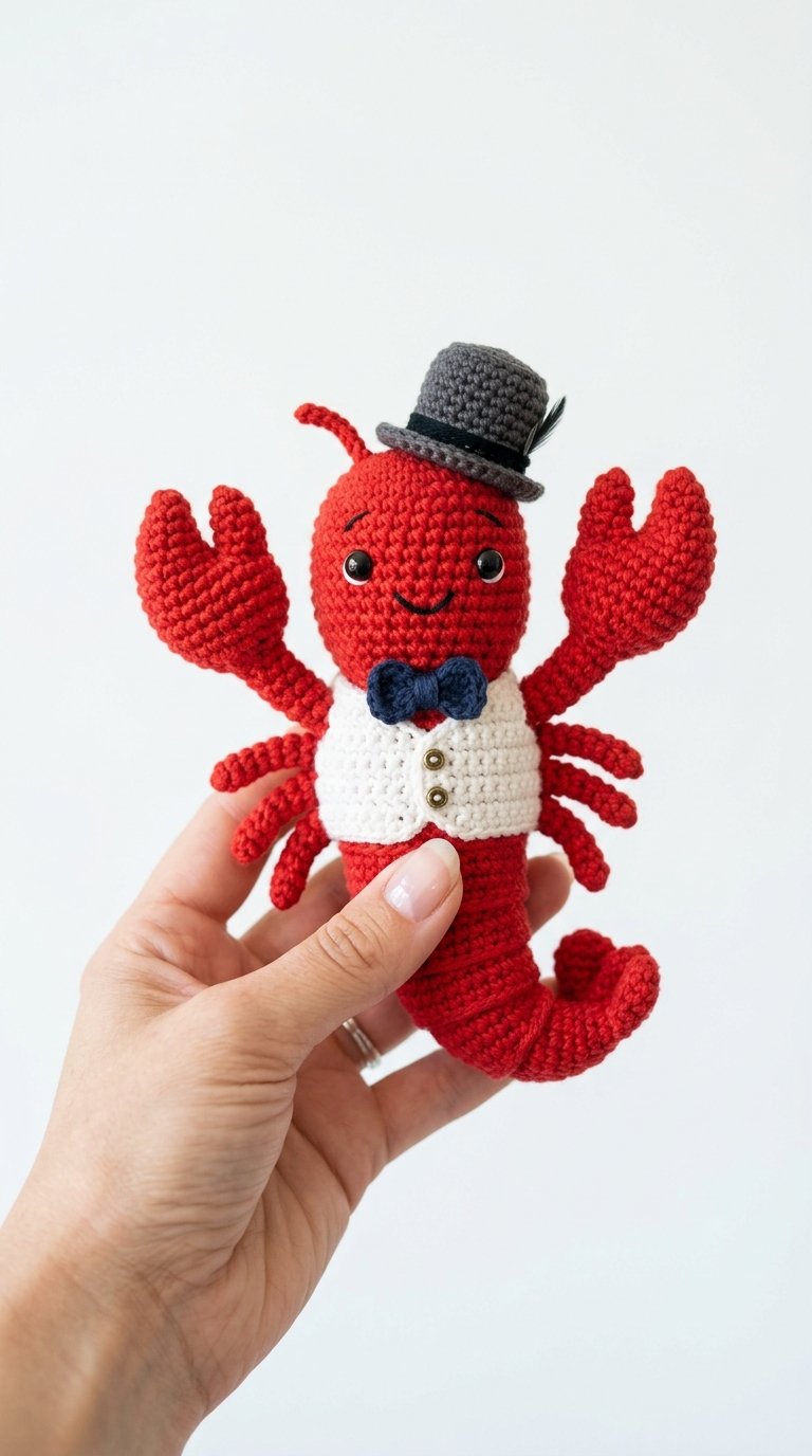 How to Crochet Lobster Gentleman Crochet Amigurumi