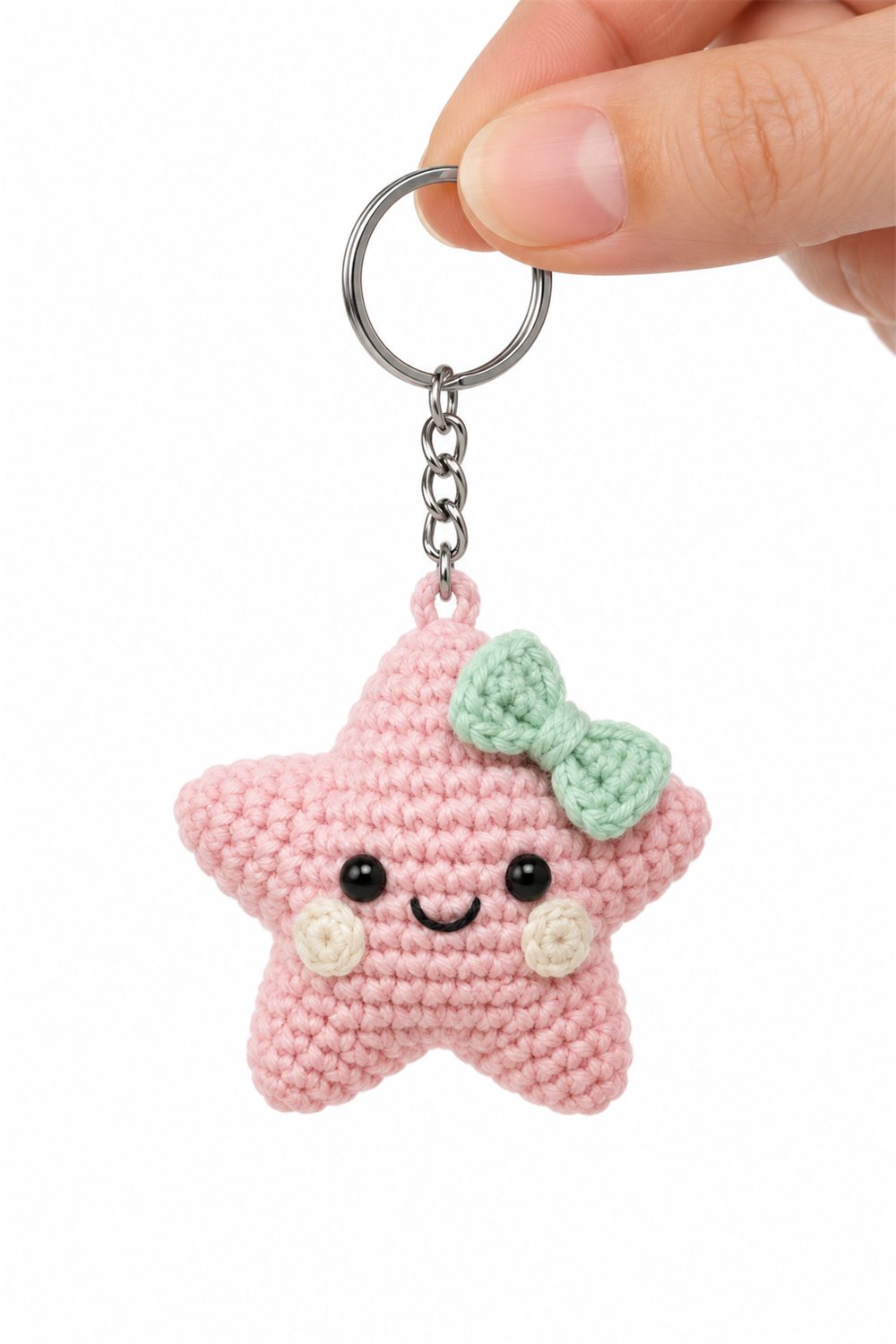 Marshmallow Star Keychain - Amigurumi Pattern
