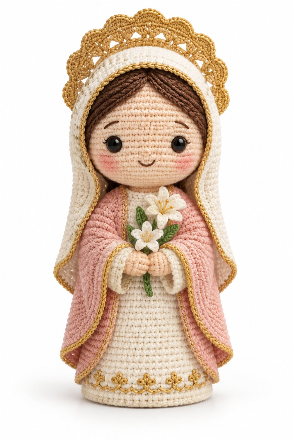 DIY Mary With Pink Mantle - Crochet Tutorial