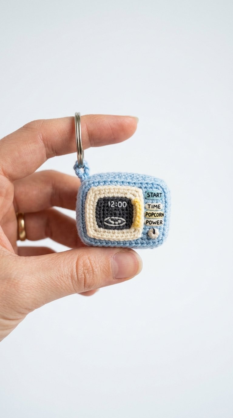 How to Crochet Microwave Crochet Keychain In Hand