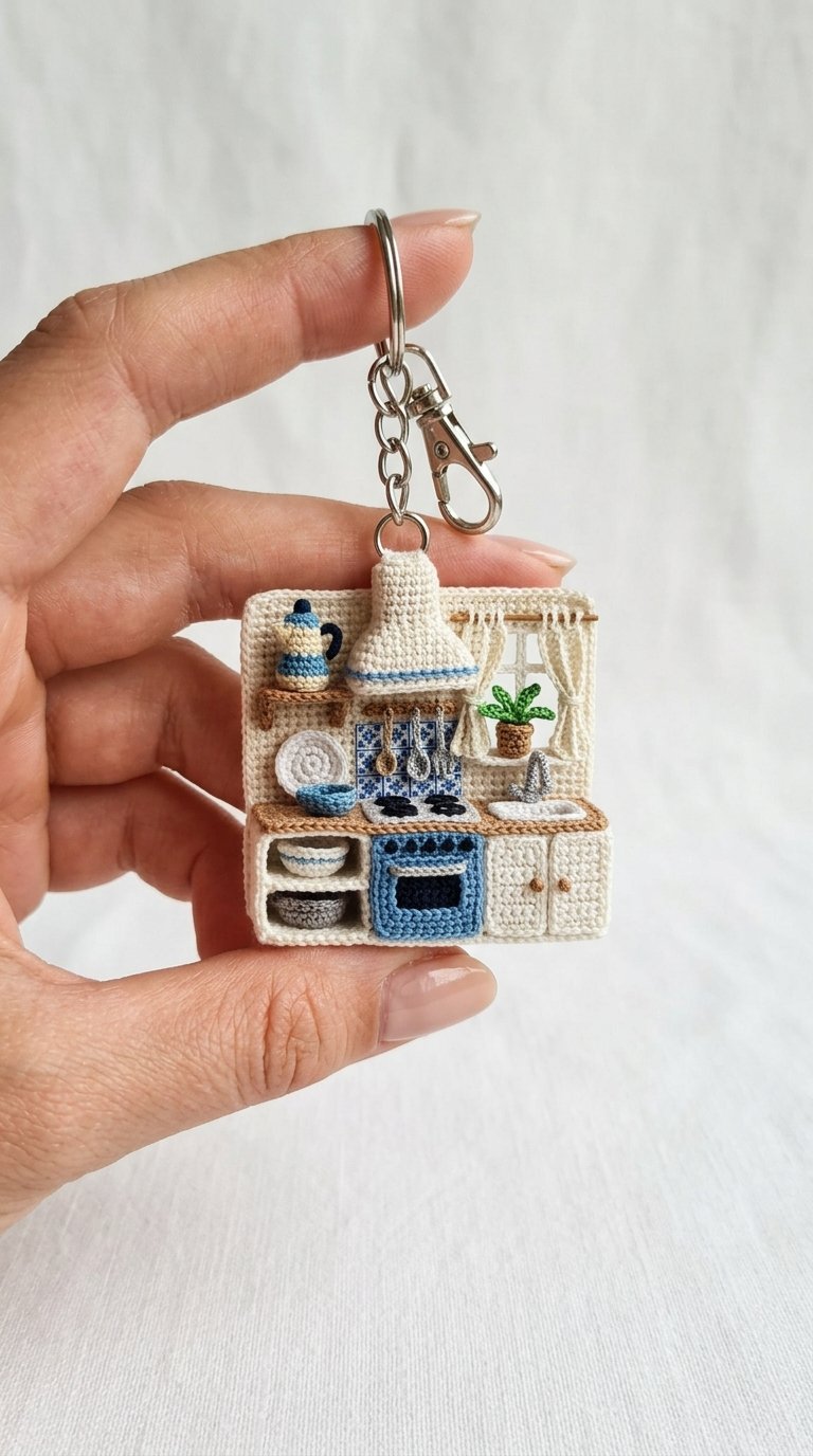 Mini Dollhouse Kitchen Crochet K - Easy Crochet