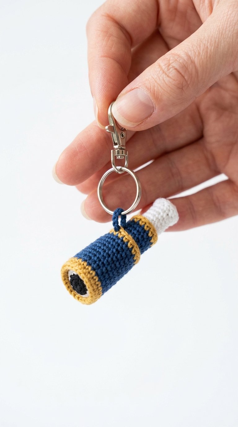 Mini Telescope Crochet Keychain Crochet Guide