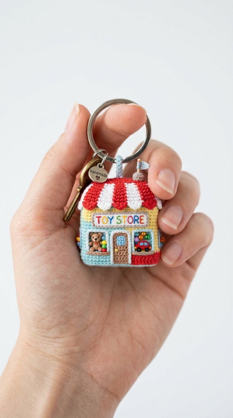 Mini Toy Store Crochet Keychain - Amigurumi Pattern