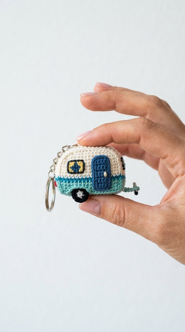 How to Crochet Mini Travel Trailer Crochet Keyc