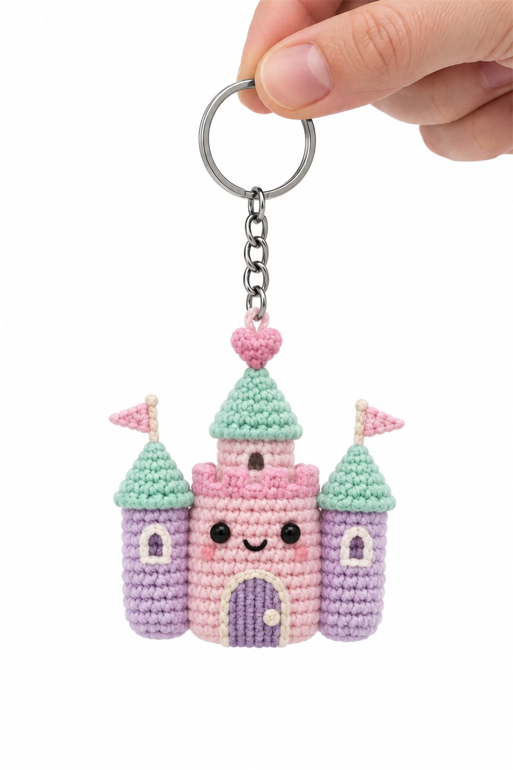 Miniature Castle Keychain - Handmade Pattern