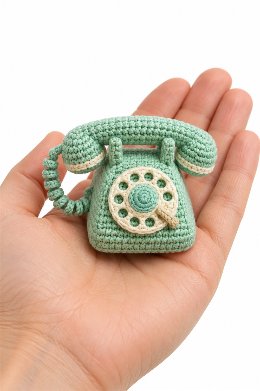 Mint Rotary Phone - PDF Pattern