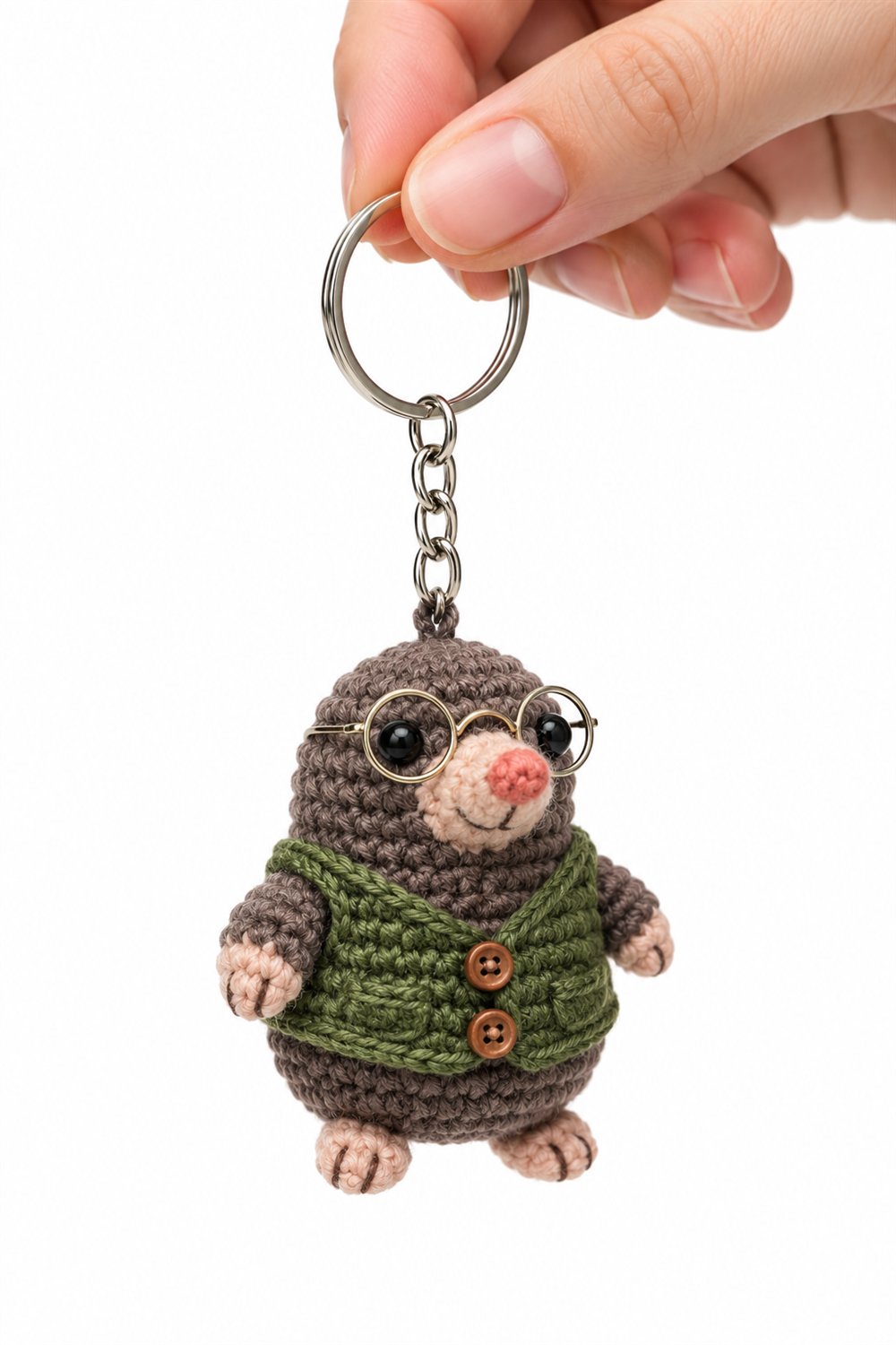 Crochet Mole With Glasses And Vest - Pattern