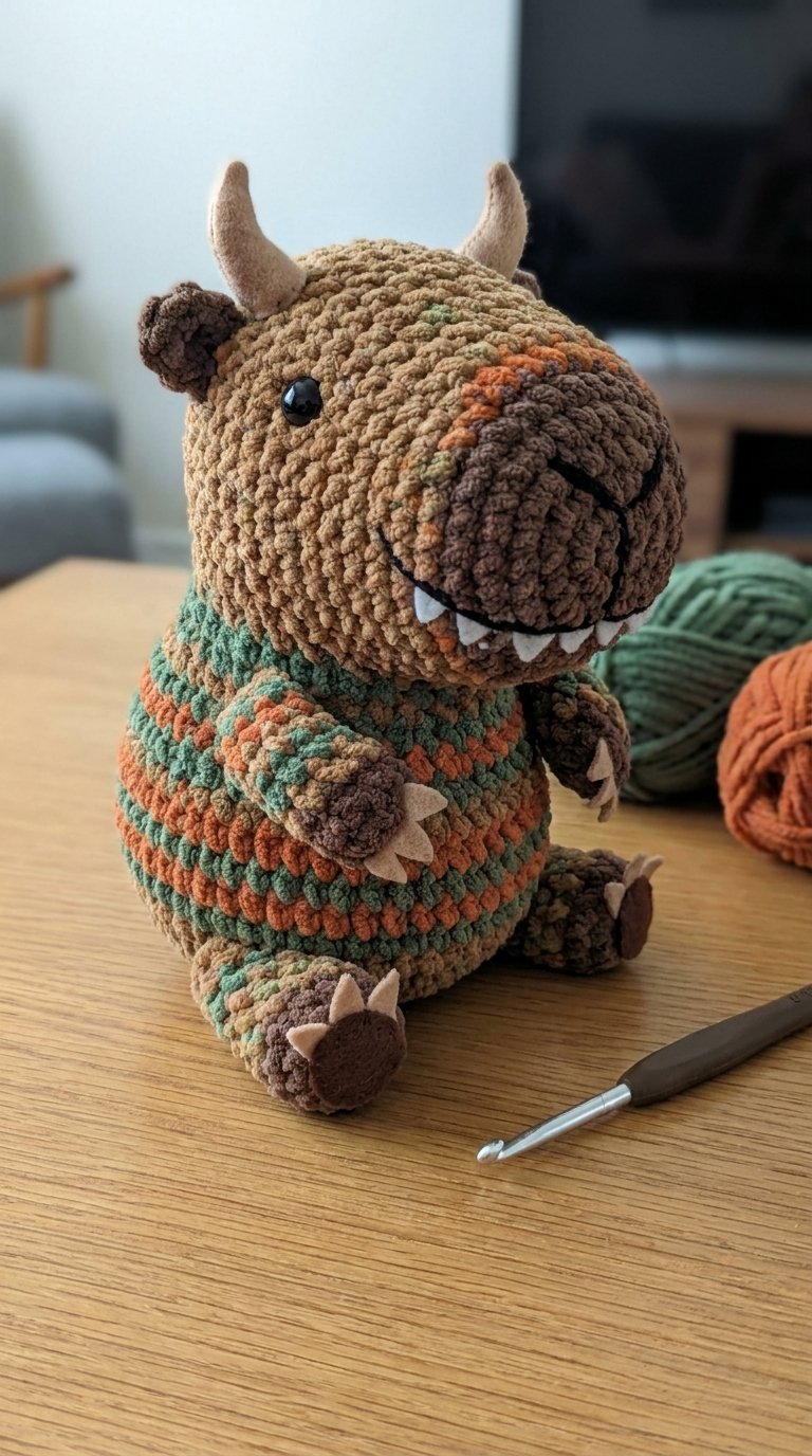 Monster Capybara Crochet Amigurumi - Amigurumi Pattern