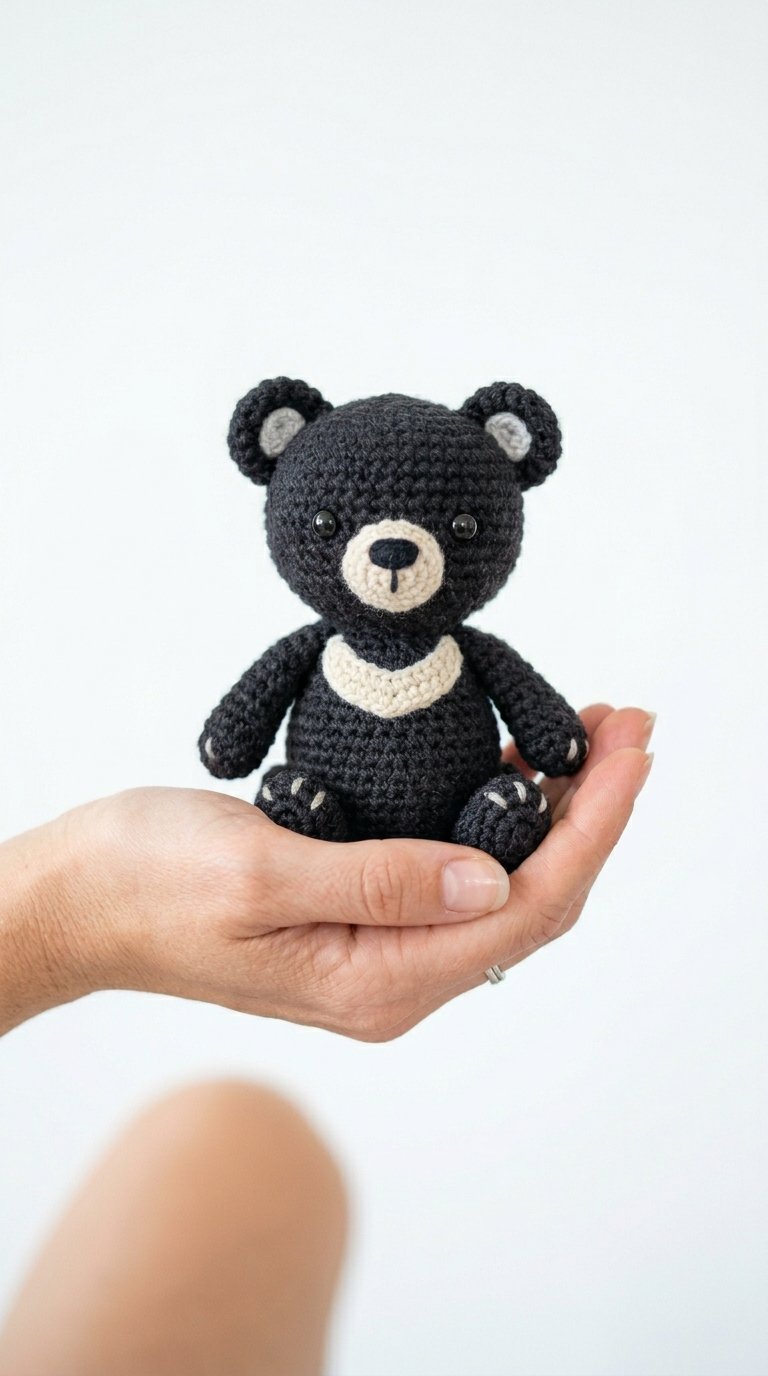 Moon Bear Crochet Amigurumi Held - Step by Step