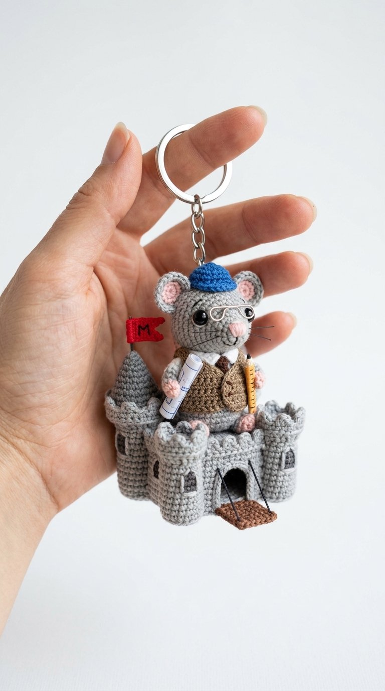 Mouse Castle Architect Crochet K - Step by Step