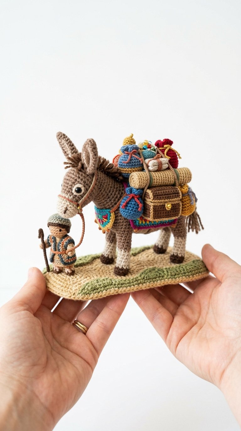 Mule Treasure Caravan Crochet Scene Crochet Guide