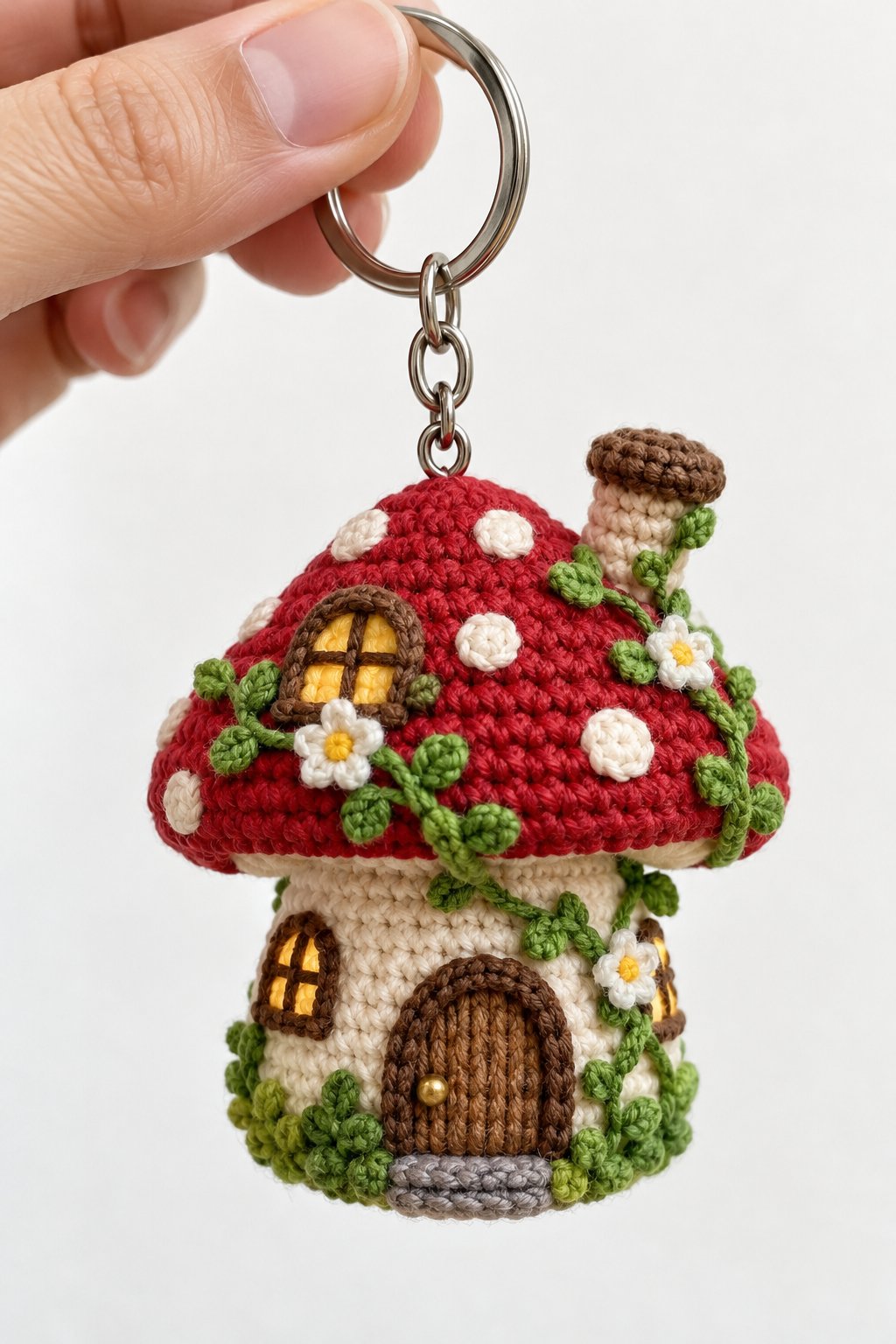 Mushroom House Keychain 3 - Step by Step