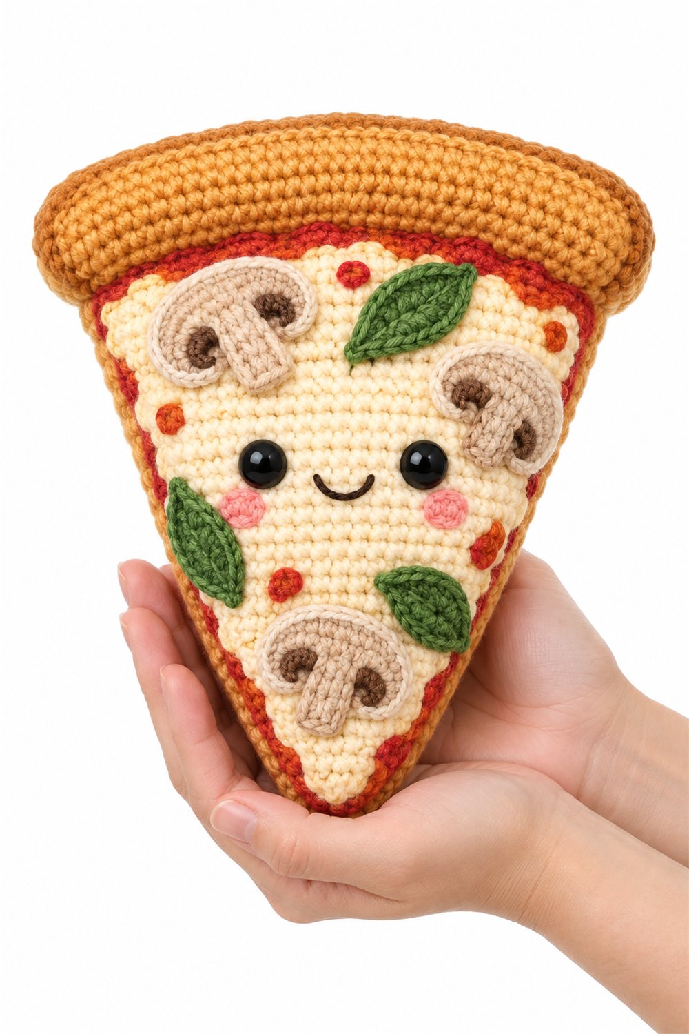 Mushroom Pizza Crochet Guide