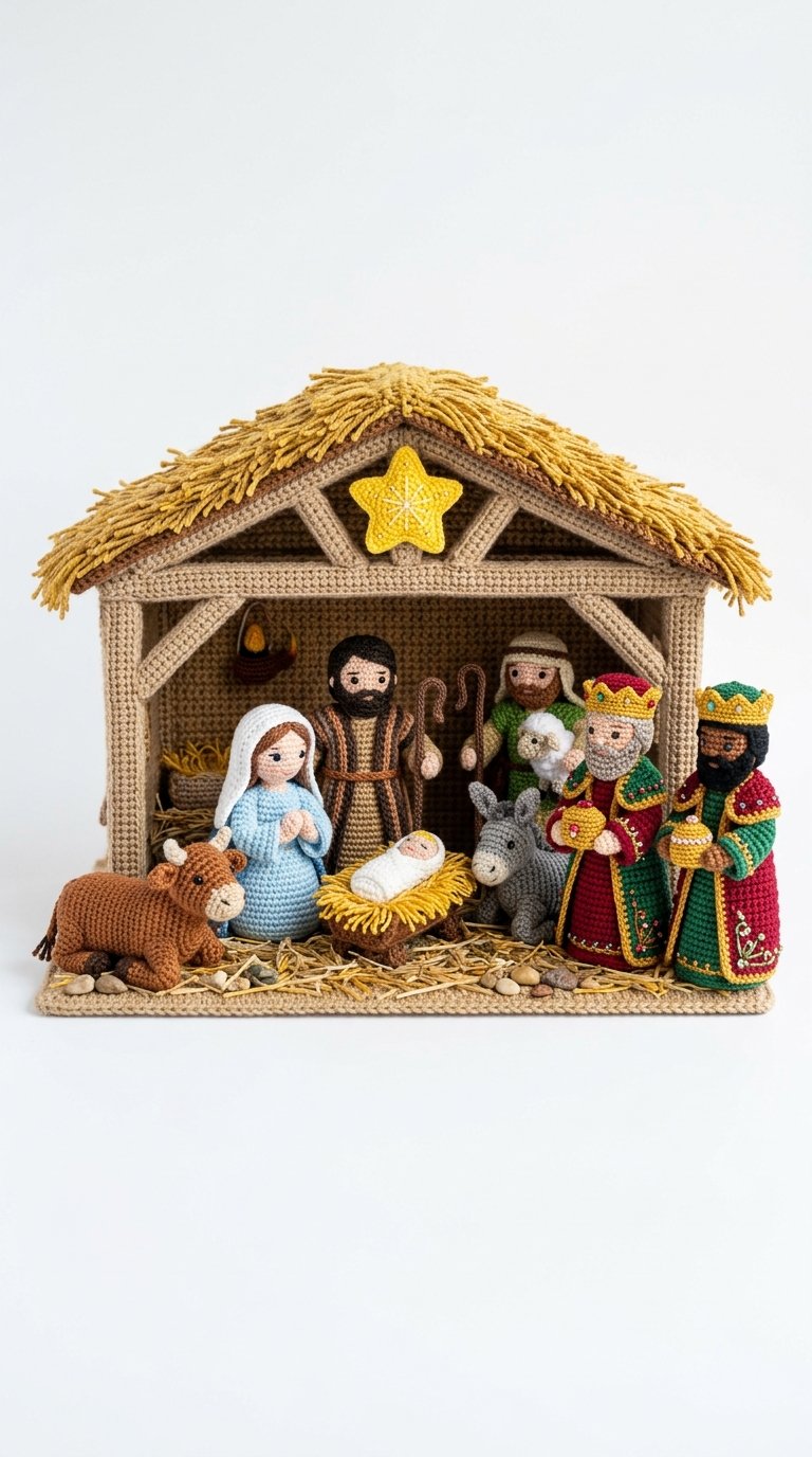 Nativity Crochet Miniature Diorama - Amigurumi Pattern