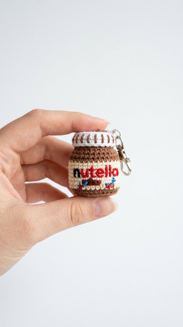 Nutella Mini Jar Keychain - Step by Step
