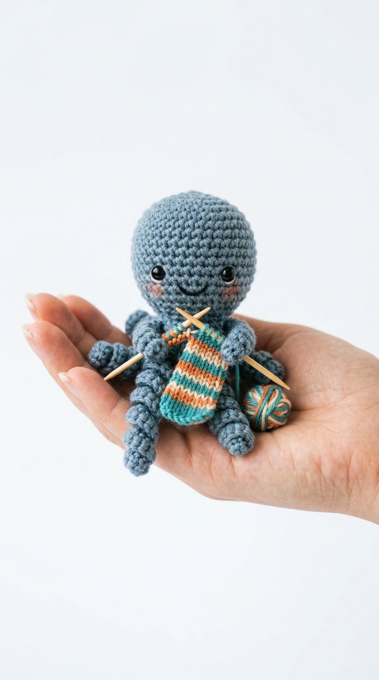 Octopus Knitting Scarf Crochet A - Crochet Pattern