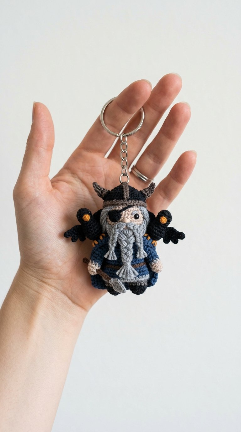 How to Crochet Odin Crochet Keychain In Hand