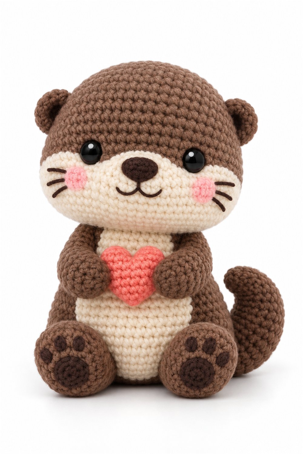 Crochet Otter With Heart - Pattern