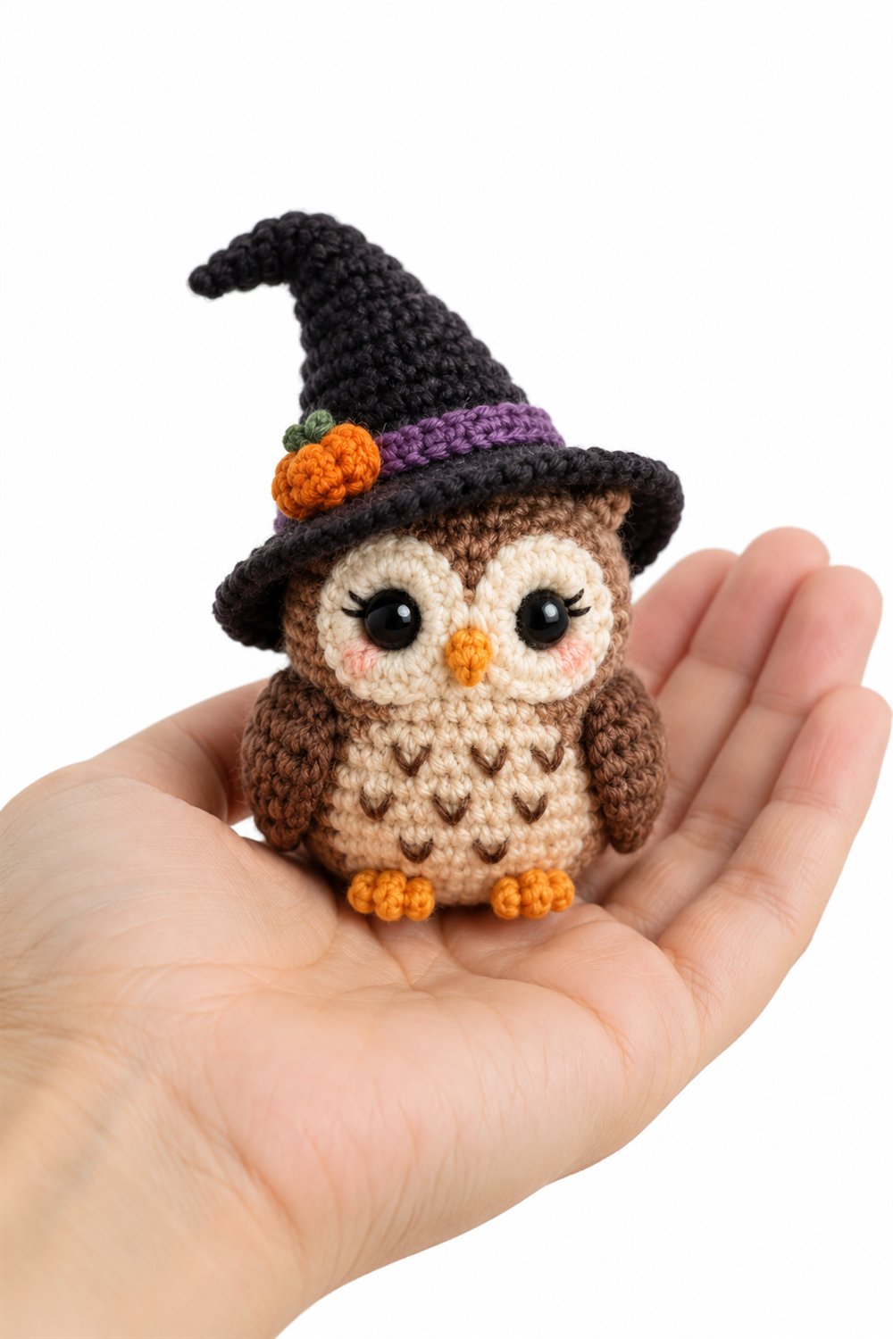 Owl With Witch Hat - Step by Step