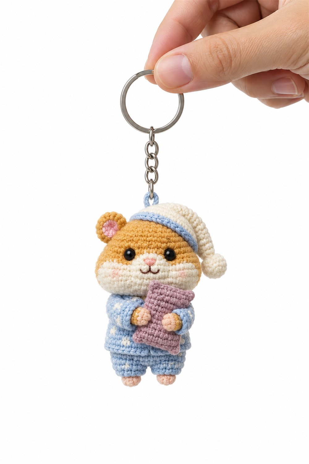 Pajama Hamster Keychain - PDF Pattern