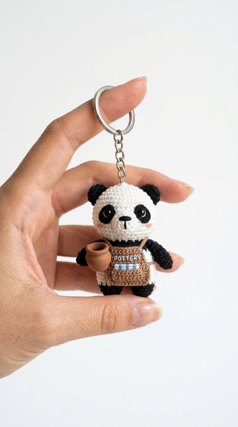 Panda Pottery Seller Crochet Key Crochet Guide