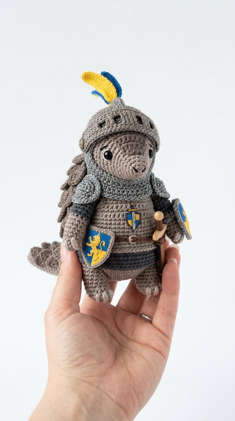 How to Crochet Pangolin Knight Crochet Amigurumi