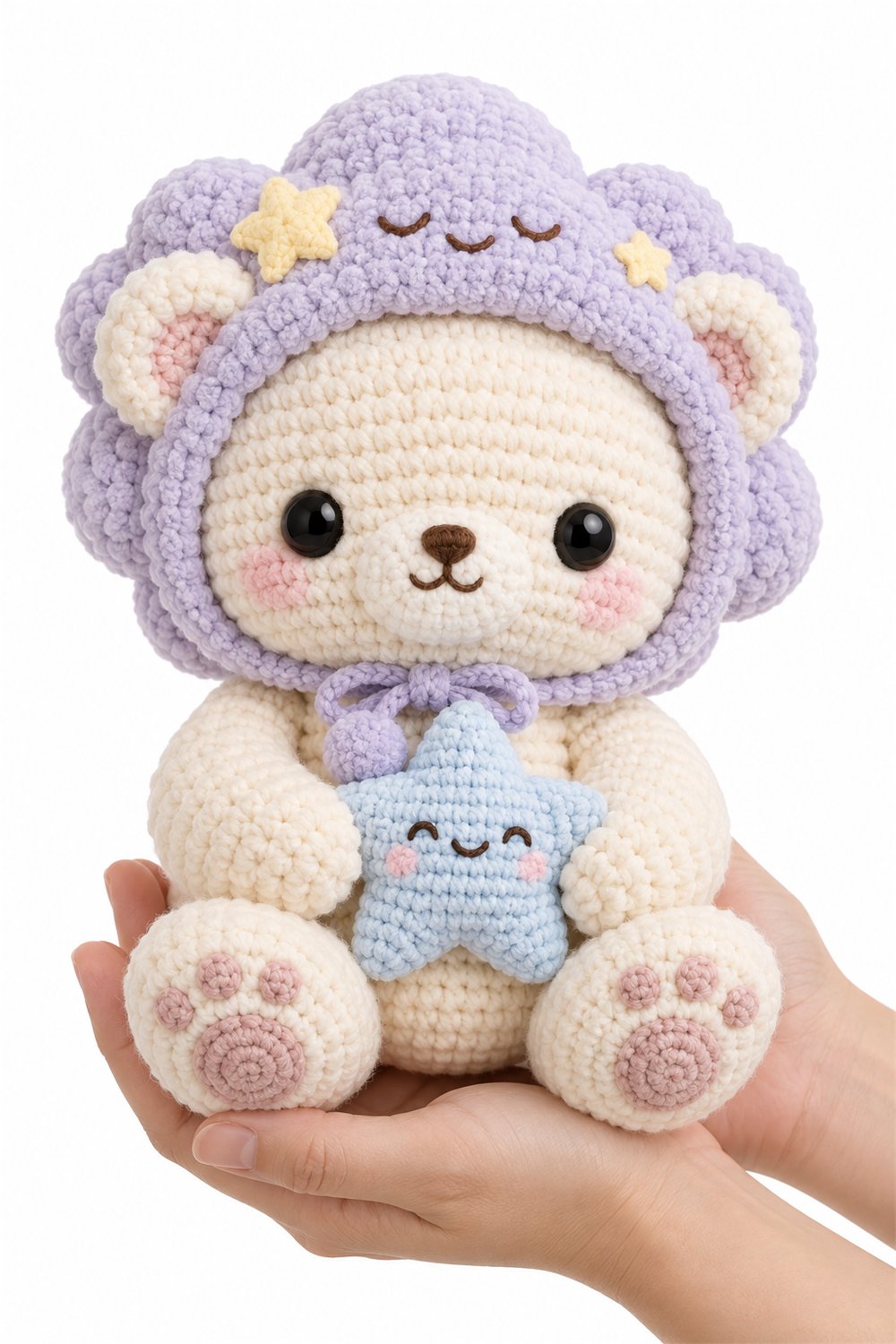 Pastel Cloud Bear Crochet Guide