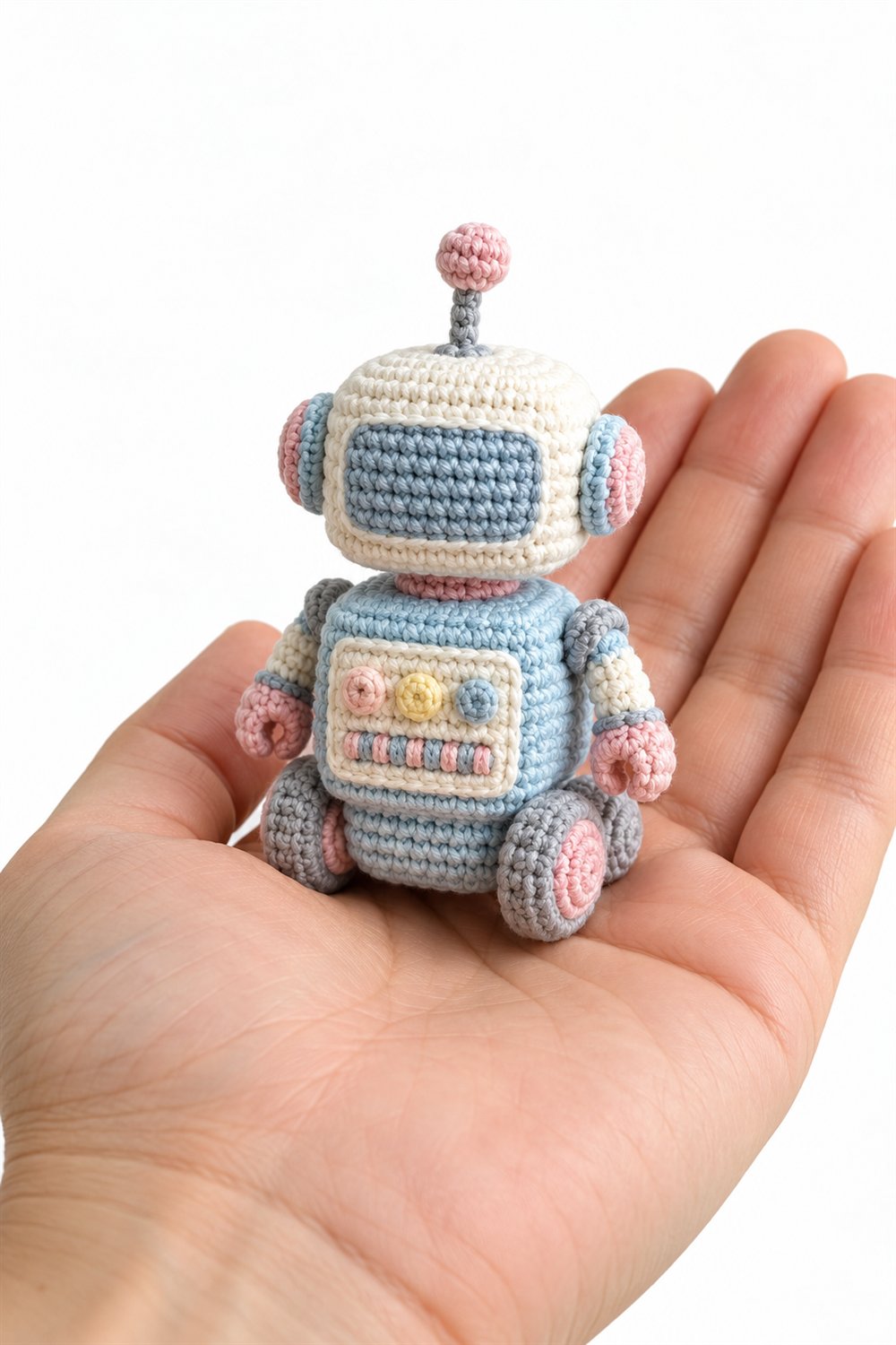 Pastel Toy Robot - Handmade Pattern