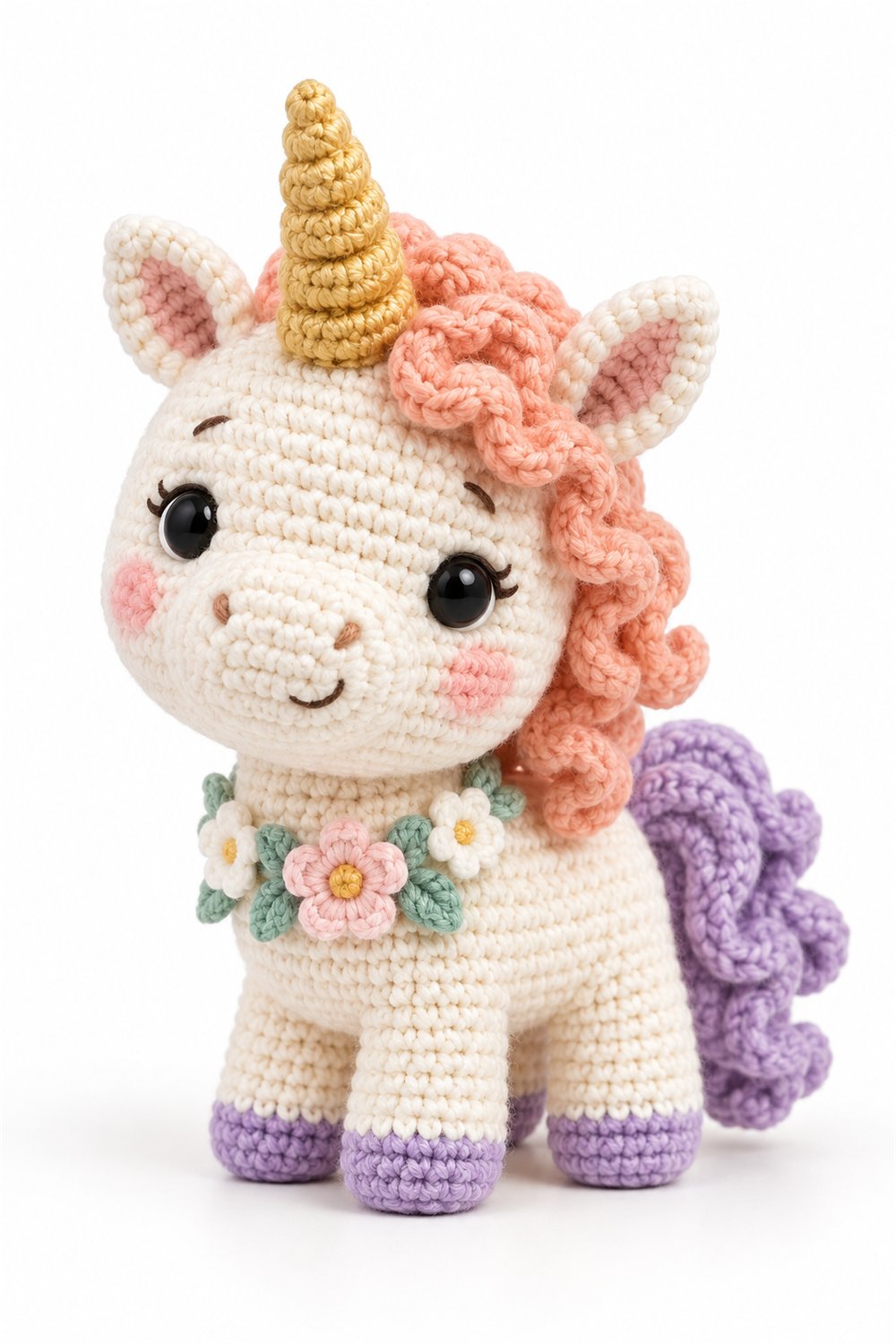 Peach Unicorn - Step by Step