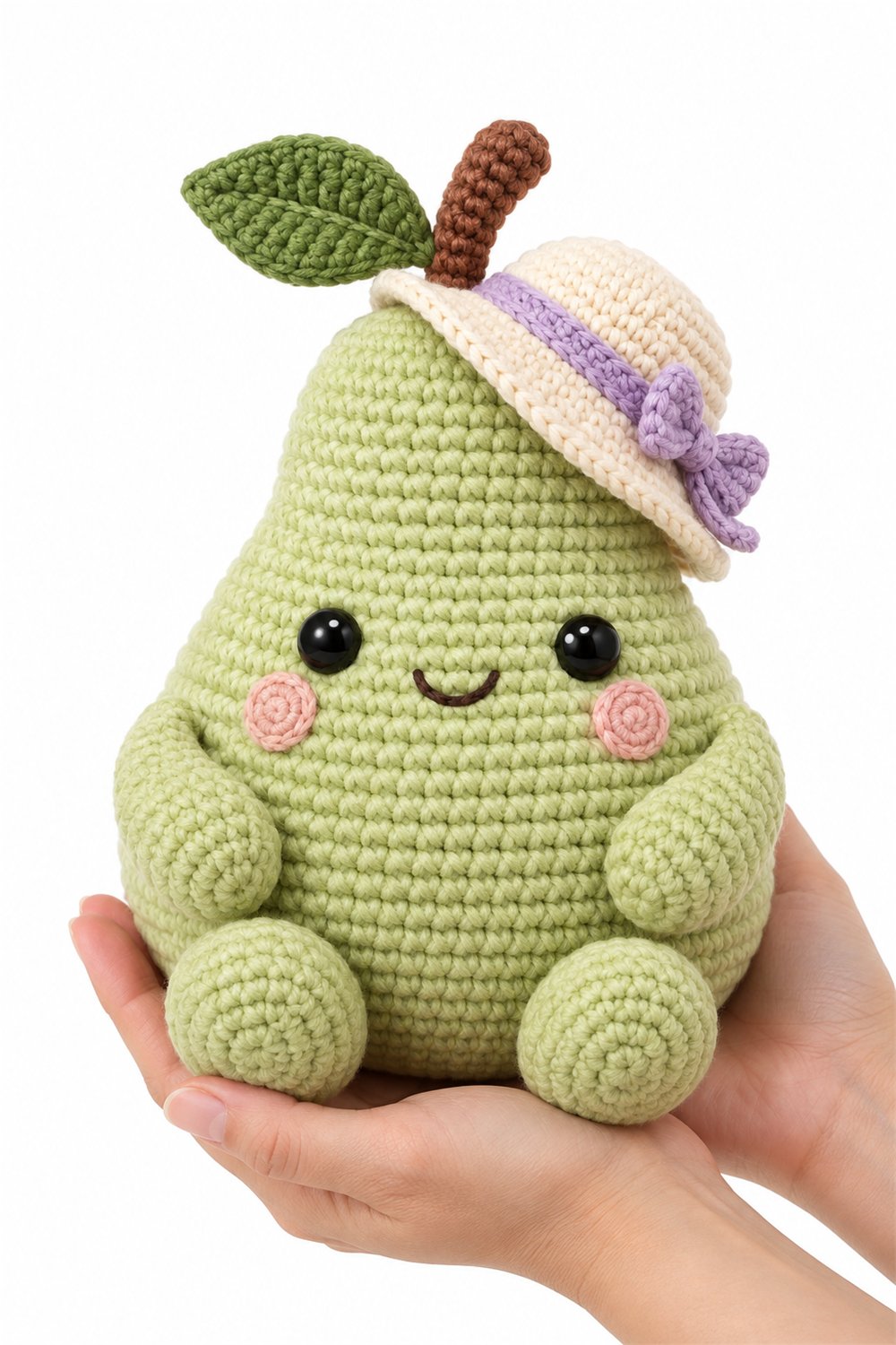 How to Crochet Pear With Hat