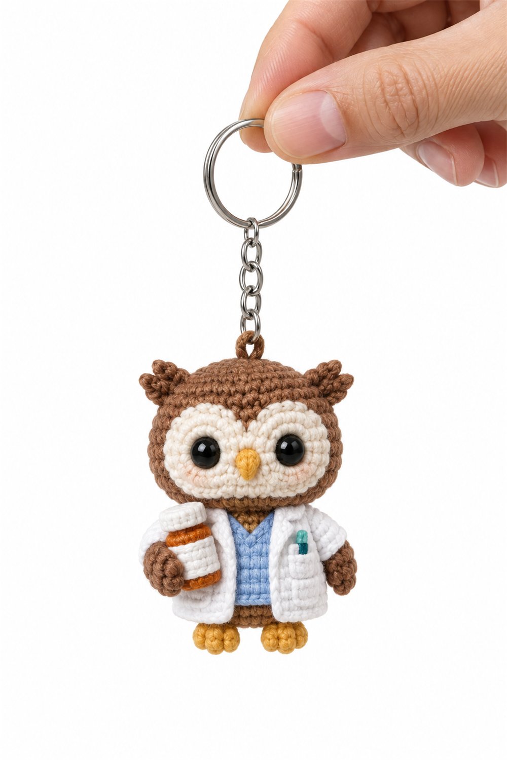 Pharmacist Owl Keychain - Step by Step