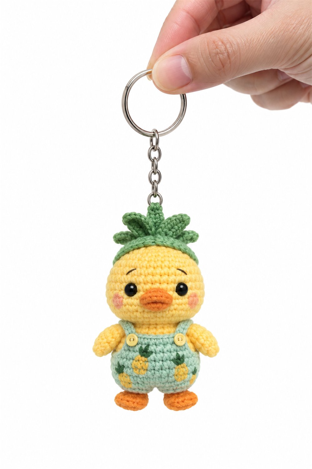 Crochet Pineapple Duck Keychain - Pattern