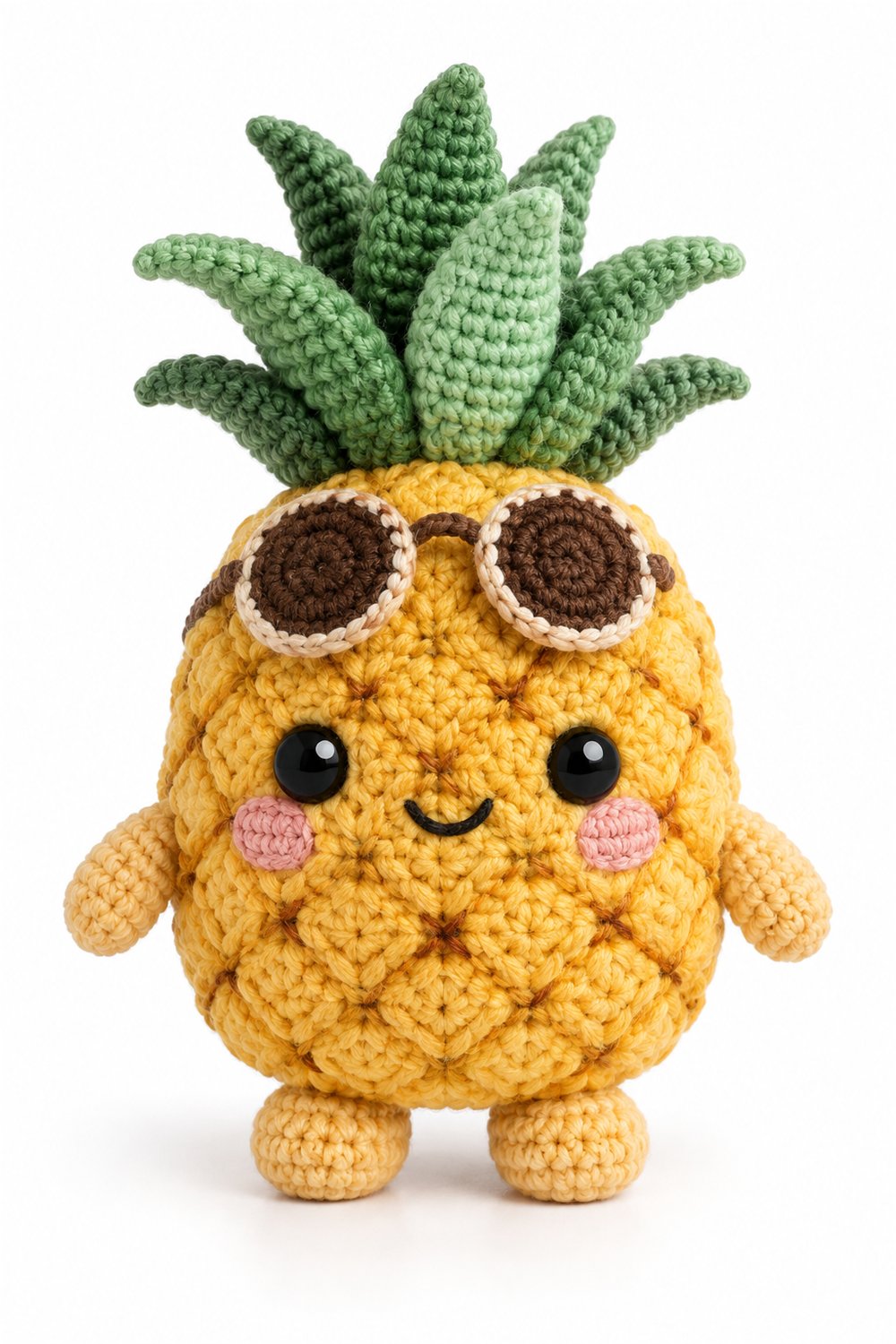 Pineapple With Glasses 2 - Step by Step