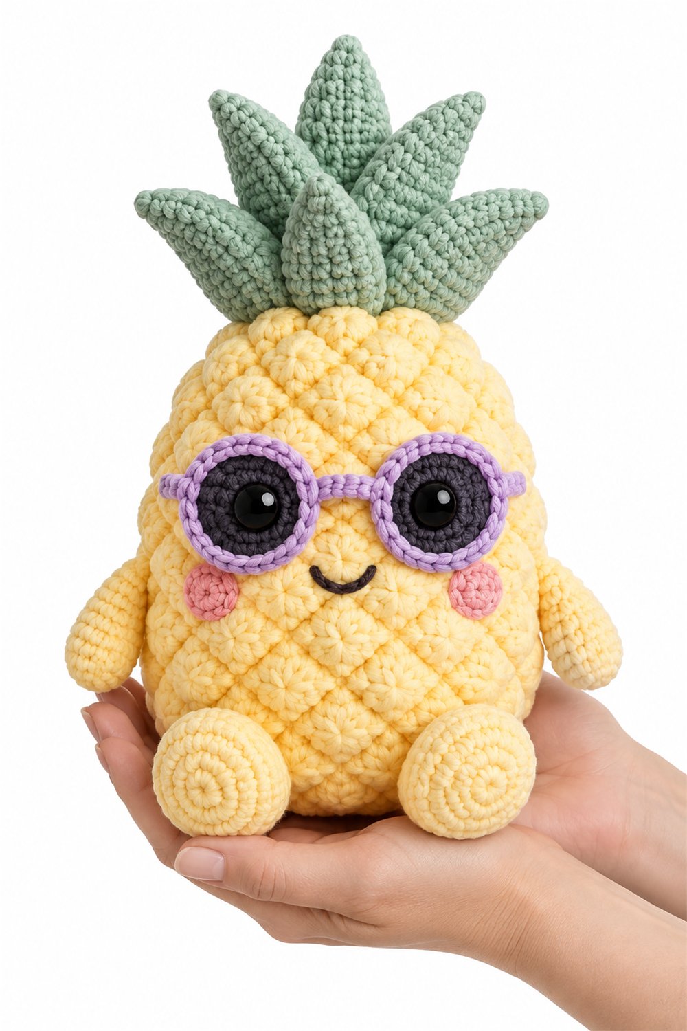 Pineapple With Glasses - Crochet Pattern
