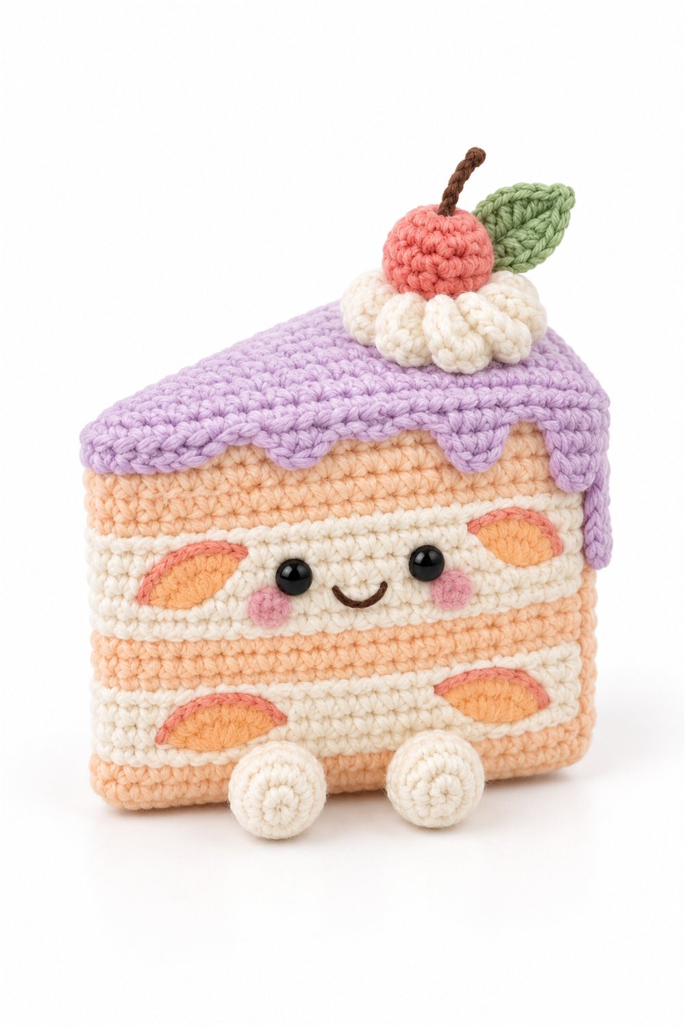 Pink Cake Slice - Easy Crochet