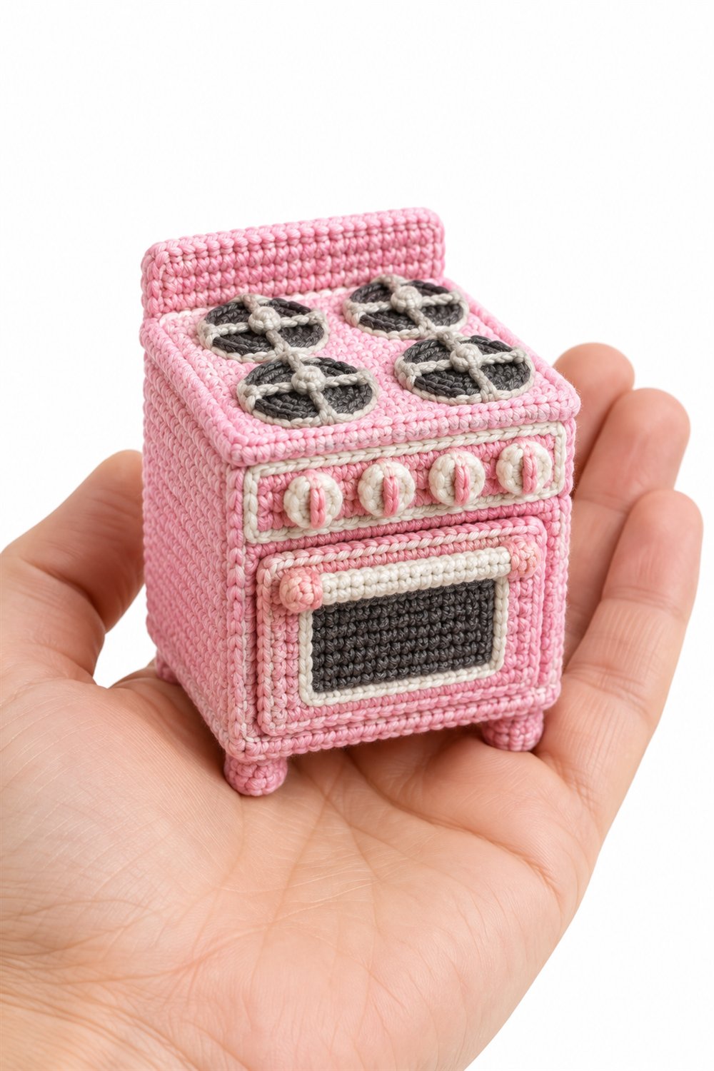 Pink Kitchen Stove - Crochet Pattern