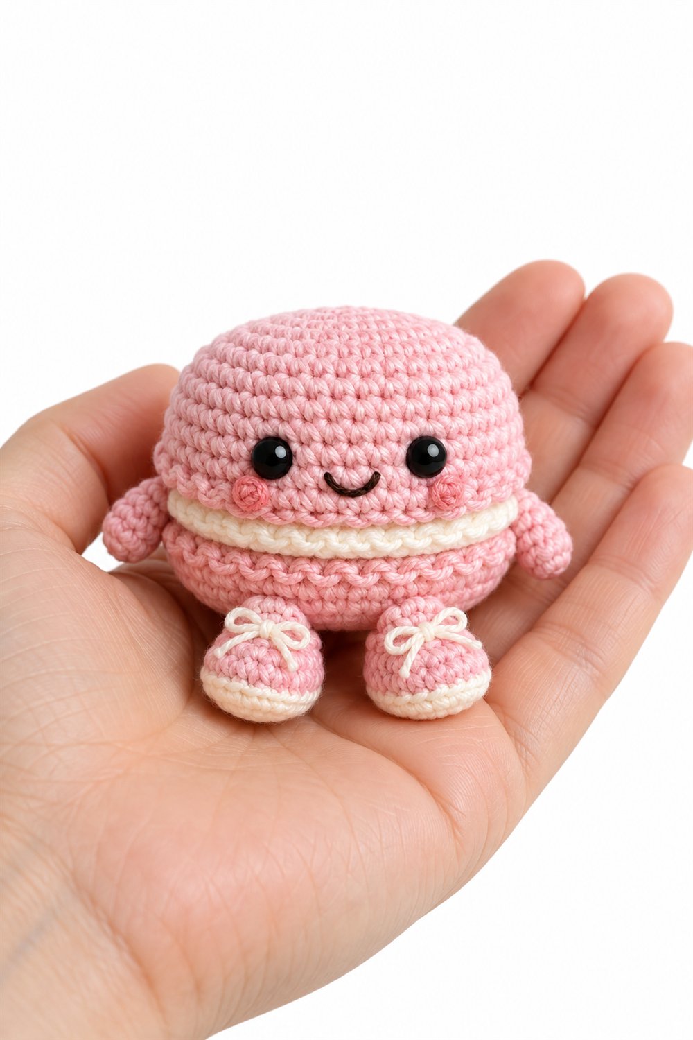 Pink Macaron With Little Shoes - Crochet Pattern